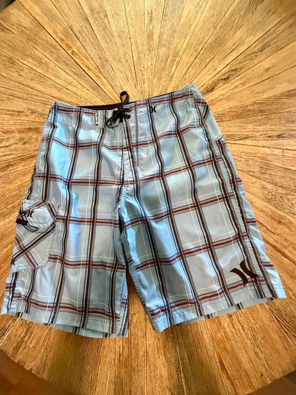 Hurley Board shorts men’s size 31 waist swim trunks beach shorts blue Surf short